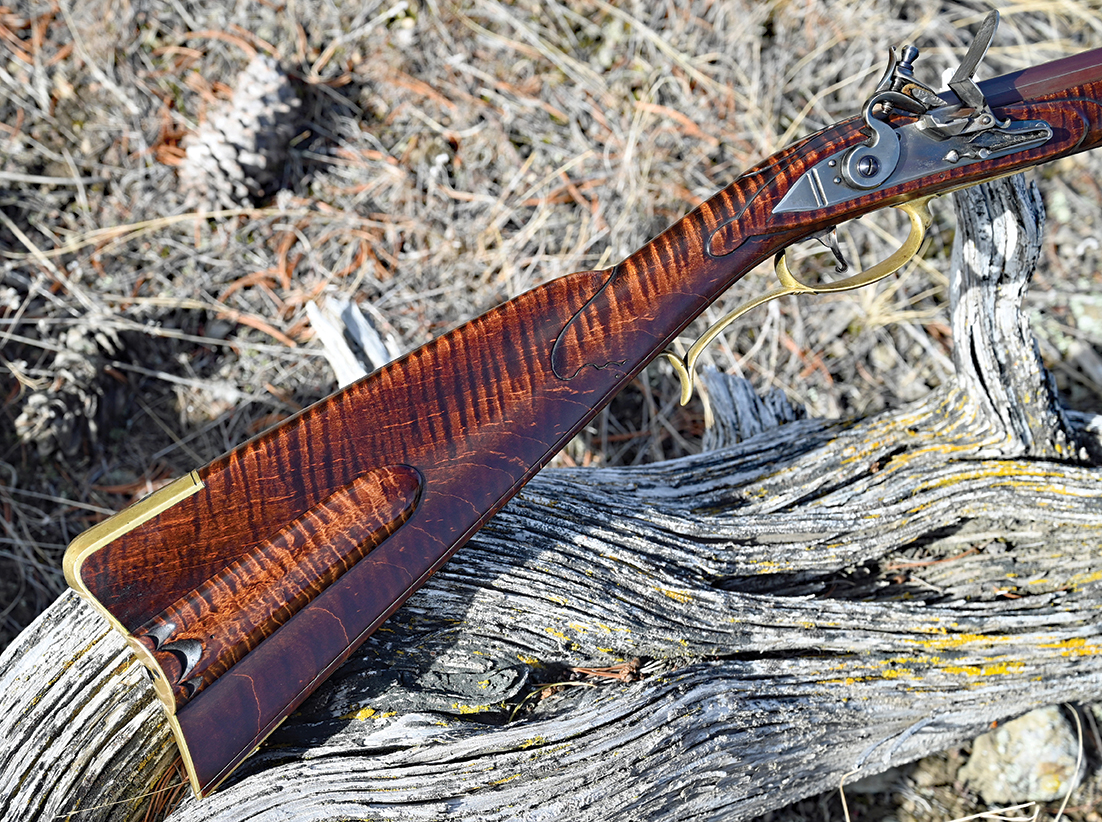 SPG Wax enhanced the fine finish on this D. King flintlock.